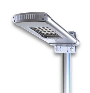 10W Solar Street/Parking Lot Light, 1000 Lumens, 7W 5.5V Solar Panel