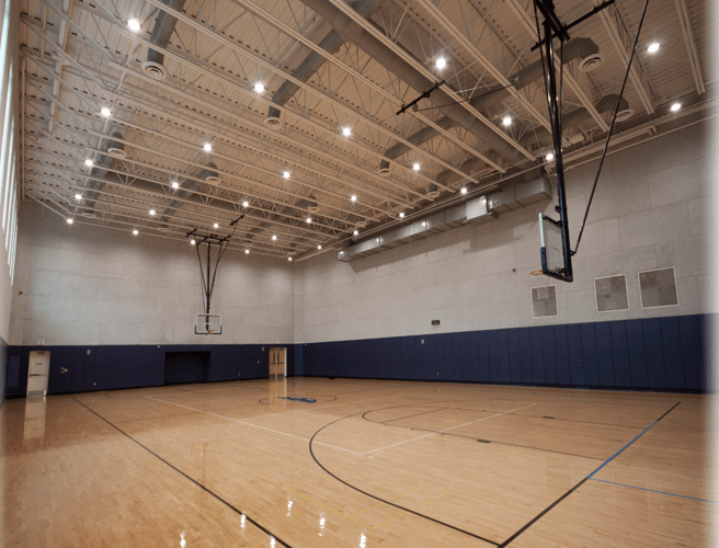 Gymnasium Led Lighting Sports Arena, Basketball Court Light Fixture