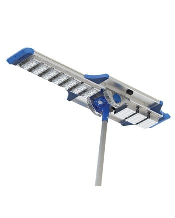 70W Solar Street/Parking Lot Light, 7000 Lumens, 122.3W 23V Solar Panel