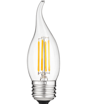 6W Filament Sign ED17 Style LED Bulb, 430L, Dimmable, E26, ETL Rated