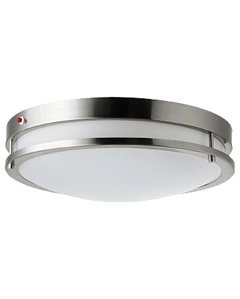 28W 18 Decorative Ceiling Flush Mount w Battery Backup 2100 Lumen