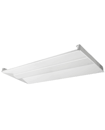 34W LED 2’x4’ Recessed Center Basket Lay-In Troffer Fixture, 4280 Lumens