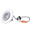 10 Watt Gimbal Lens LED 4" Round Downlight Retrofit, 750 Lumens