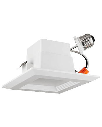 10 Watt LED 4" Square Downlight Retrofit, 700 Lumens