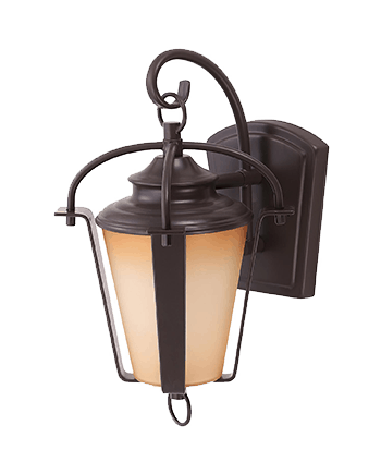 12 Watt LED Lantern Design Outdoor Wall Sconce - 400 Lumens