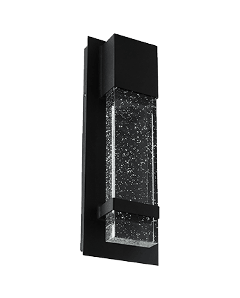 9 Watt Raindrop Glass Style Waterproof Outdoor Wall Sconce