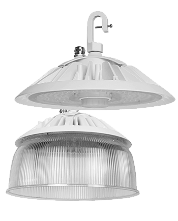 250W Smart LED UFO High Bay with Bi-Level Dimming Motion Sensor - 39,320 Lumens